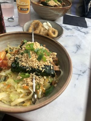 Lalot skewer with calamares  at Liu Lin in Brussels