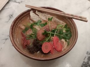 Heart Warming Noodle Soup 17,5€ at Liu Lin in Brussels