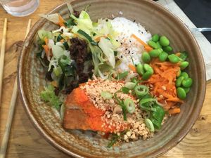Rice bowl at Liu Lin in Brussels