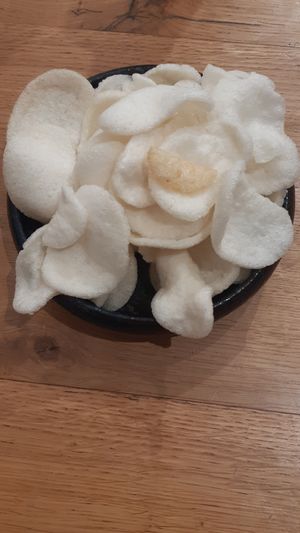 "Prawn" crackers at Liu Lin in Brussels