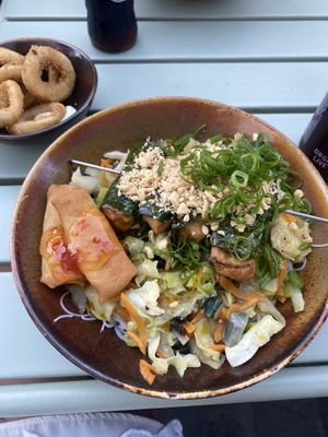 Skewer noodle dish  at Liu Lin in Brussels