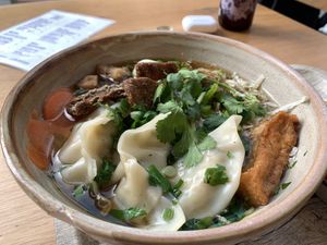 joyful taiwan noodle soupp  at Liu Lin in Brussels