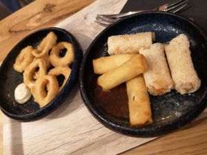 vegan appetizers at Liu Lin in Brussels