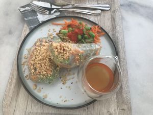 Spring rolls at Liu Lin in Brussels