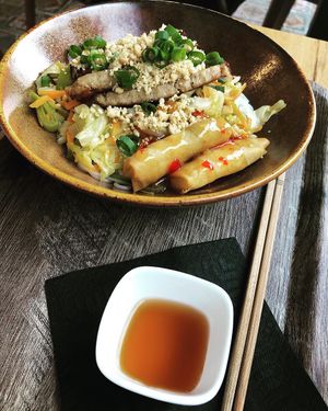 Glass noodles with veggies  at Liu Lin in Brussels