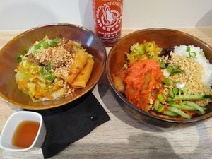 Noodle and rice at Liu Lin in Brussels