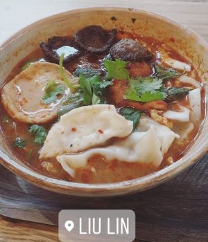 Main course at Liu Lin in Brussels