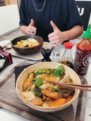 Delicious noodle soup! at Liu Lin in Brussels