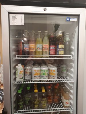 Softdrinks from a fridge not my favorite at Liu Lin in Brussels