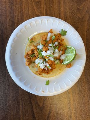 soy meat taco   at El Nopal in Everett