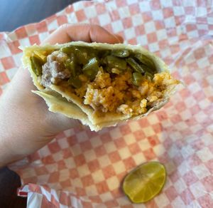 burrito de nopales   at El Nopal in Everett