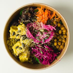 copenhagen curry at Rå Bowls & Juices in Groningen