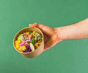 our bowl of the day, for just 7,5€ at Rå Bowls & Juices in Groningen