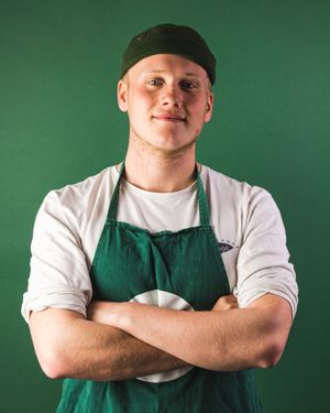 our kitchen manager oliver - a real gourmet. at Rå Bowls & Juices in Groningen