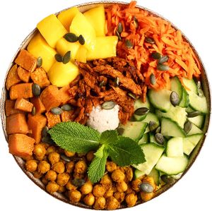 Manhattan Mango | 782 kcal | 34g protein | 900 ML at Rå Bowls & Juices in Groningen