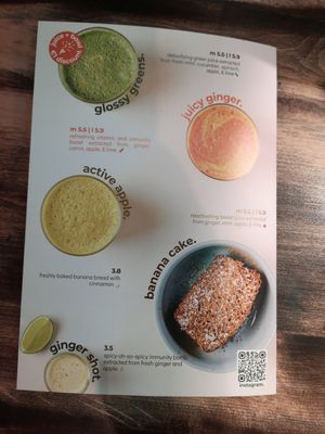 Menu card side 3 at Rå Bowls & Juices in Groningen