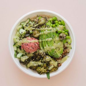 Our delicious Green Avocado Bowl! at Rå Bowls & Juices in Groningen