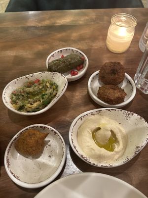 Vegan starters  at Naranj in Marrakech