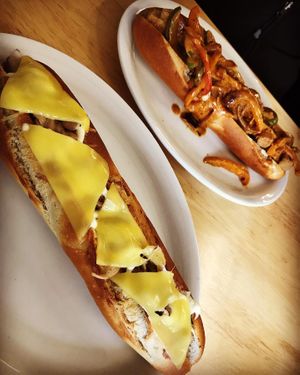 Jack Choona and Cajun Tofu  at Sweet Pepper Cafe in Barrow-in-furness