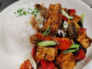 Soya in Black Bean Sauce at Sweet Pepper Cafe in Barrow-in-furness