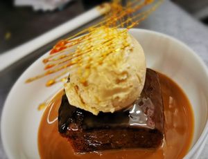 Sticky Toffee Pudding at Sweet Pepper Cafe in Barrow-in-furness