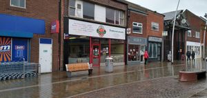 Shopfront at Sweet Pepper Cafe in Barrow-in-furness