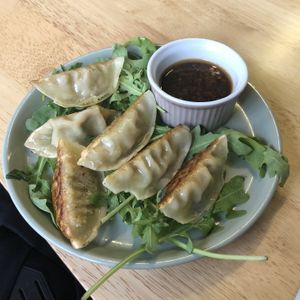 Vegetable Gyoza at Sweet Pepper Cafe in Barrow-in-furness