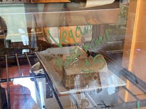 Vegan cake at DP1 Cafe in Greymouth