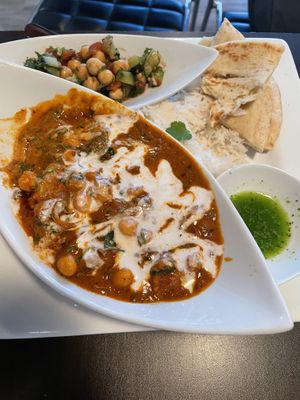 Aloo Chana with coconut milk   at Cilantro Indian Cafe in Cary