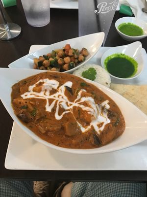 Eggplant Curry and Cilantro   at Cilantro Indian Cafe in Cary