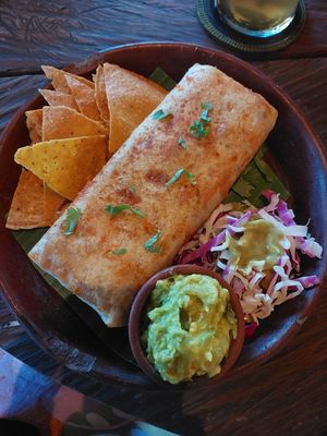 Regular burrito at The Mexican in Town in 