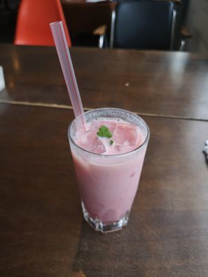 Berry soymilk at Mirai in Tottori