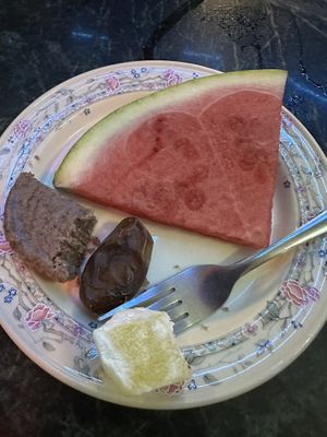 Vegan dessert   at Tahini in Dundee