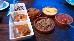 Typical 2nd course at Tahini in Dundee