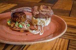 Lamb Faggot and Rack at The Purefoy Arms in Basingstoke