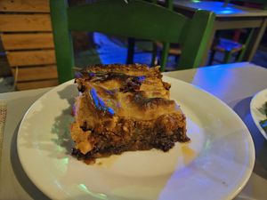 Moussaka (really liked it!) at Avli Tou Petrou in Athens
