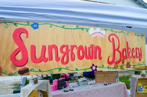 Our Sign! at Sungrown Bakery in Tallahassee