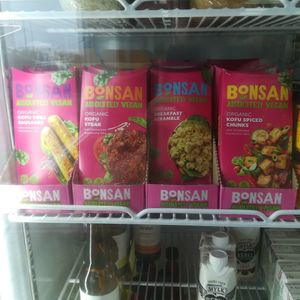Not your standard meat substitute brands! at Bin Inn in Palmerston North
