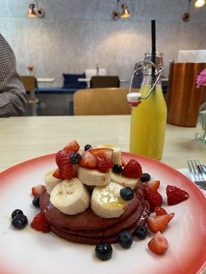The blue magic deluxe  at Moak Pancakes - West in Amsterdam