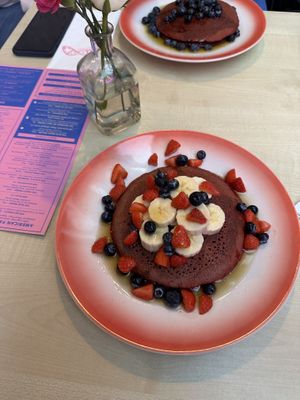 The Blue magic deluxe  at Moak Pancakes - West in Amsterdam