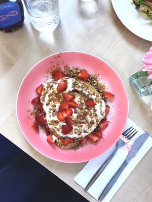 "GOOD LIFE" pancakes at Moak Pancakes - City Center in Amsterdam