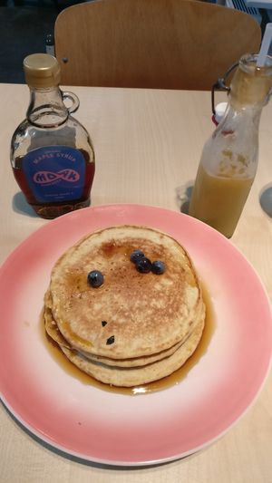 Blueberry pancakes at Moak Pancakes - City Center in Amsterdam