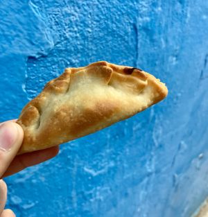 Spinach empanada 🌱 at Panaderia Los Abuelos in Fuerteventura