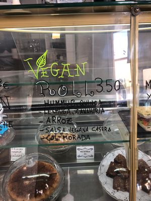 Vegan rolls with homemade focaccia  at Panaderia Los Abuelos in Fuerteventura