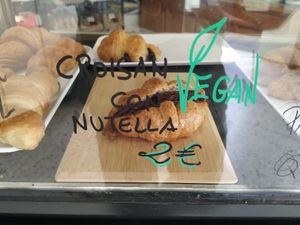 Croisan con Nutella vegan at Panaderia Los Abuelos in Fuerteventura
