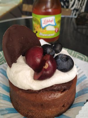 Tarta vegana at Panaderia Los Abuelos in Fuerteventura