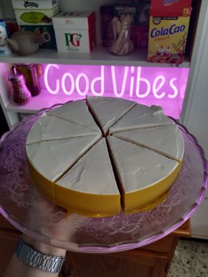 Vegan Cake with Mango at Panaderia Los Abuelos in Fuerteventura