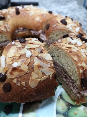 Roscón de Reyes vegano at Panaderia Los Abuelos in Fuerteventura