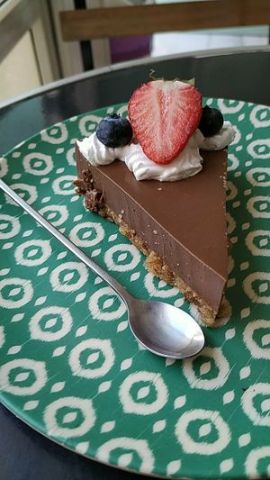 Torta vegana al cioccolato at Panaderia Los Abuelos in Fuerteventura