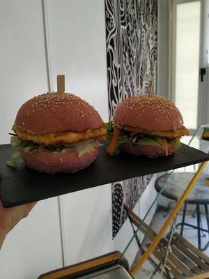 Bocadillo de tortilla vegana at Panaderia Los Abuelos in Fuerteventura